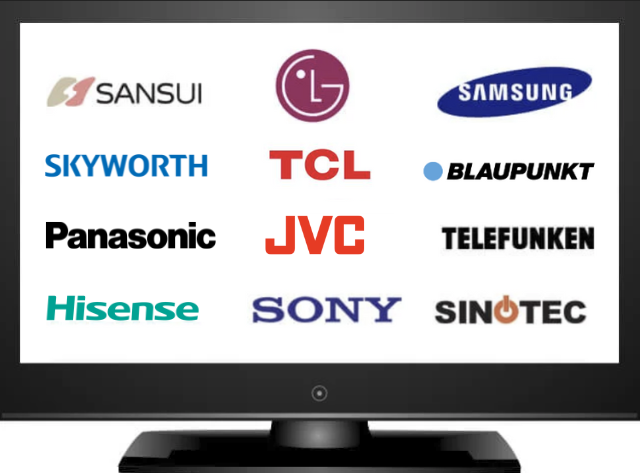 Television brands we repair