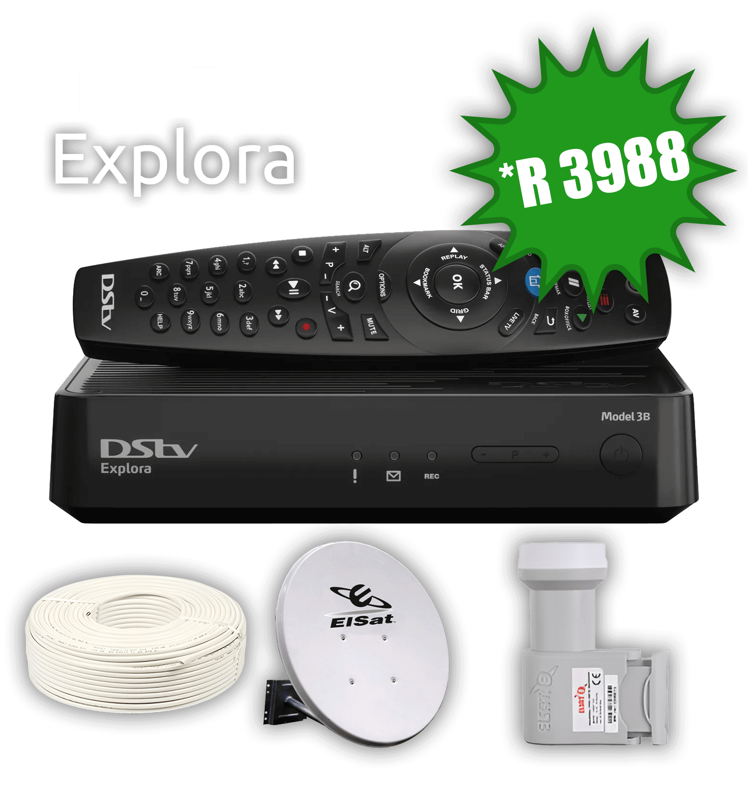 DStv Explora Model 3A Complete Installation Special Wapadrand | Rooihuiskraal | Eldoraigne | Glen Austin